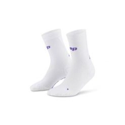 Męskie sportowe skarpety kompresyjne do połowy łydki Ultralight Core Run CEP. Białe odzież kompresyjna CEP, bez wzorów, z elastanu. Za 79.00 zł.