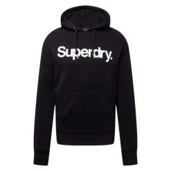 Bluza męska Superdry CL Hood. Czarne bluzy Superdry, m, bez wzorów, z bawełny, bez kaptura. W wyprzedaży za 468.00 zł.