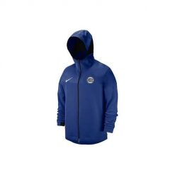 Bluza sportowa męska Nike Nba New York Knicks Showtime. Niebieskie bluzy z kapturem Nike, m, bez wzorów, z kapturem. Za 533.00 zł.