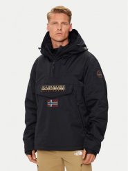 Napapijri Kurtka anorak Rainforest Next NP0A4IB9 Czarny Regular Fit. Czarne kurtki Napapijri, m, bez wzorów, z syntetyku, bez kaptura. Za 719.99 zł.