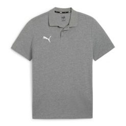 Koszulka sportowa męska Puma Team Goal. Szare t-shirty sportowe Puma, bez wzorów, z bawełny, bez ramiączek, do piłki nożnej. Za 161.16 zł.