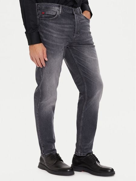 HUGO Jeansy 50547274 Szary Tapered Fit. Szare jeansy Hugo, m. Za 309.99 zł.