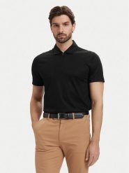 BOSS Polo H-Paras 50537954 Czarny Regular Fit. Czarne koszulki polo Boss, l, bez wzorów, z bawełny, bez kołnierzyka, bez ramiączek. Za 599.99 zł.