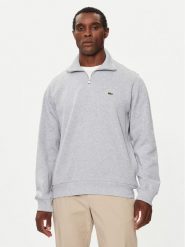 Lacoste Bluza SH1927 Szary Classic Fit. Szare bluzy LACOSTE, m, bez wzorów, z bawełny, bez kaptura. Za 549.99 zł.