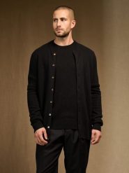 Perfect Cashmere Kaszmirowy kardigan "Anais" w kolorze czarnym rozmiar: L. Czarne swetry rozpinane Perfect Cashmere, l, bez wzorów, z kaszmiru, bez kołnierzyka, bez ramiączek. Za 456.99 zł.