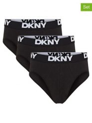 DKNY Slipy (3 pary) w kolorze czarnym rozmiar: L. Czarne slipki DKNY, l, bez wzorów. Za 56.93 zł.