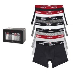Bokserki majtki męskie Levi's Men Boxershort 7-Pack. Bokserki Levi's®, m, bez wzorów, z bawełny. Za 186.42 zł.