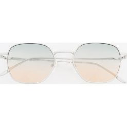 Okulary przeciwsłoneczne w metalowych oprawkach - Srebrny. Okulary przeciwsłoneczne marki Reserved. Za 59.99 zł.