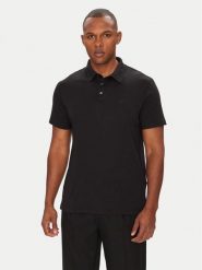 Calvin Klein Polo Supima LV04LB276G Czarny Regular Fit. Czarne koszulki polo sportowe CALVIN KLEIN, m, bez wzorów, z bawełny, bez kołnierzyka, bez ramiączek. Za 239.99 zł.