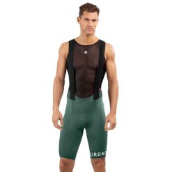 Męskie spodenki rowerowe z szelkami Kolarstwo Siroko BX Oberwald. Czarne spodenki rowerowe SIROKO, m, bez wzorów, z nylonu, rowerowe. W wyprzedaży za 340.00 zł.