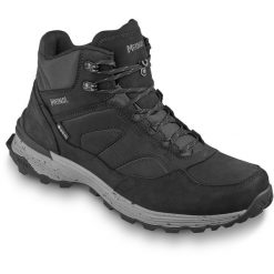 Buty trekkingowe męskie MEINDL Tolmin Mid GTX. Czarne buty trekkingowe MEINDL, bez wzorów, bez zapięcia. Za 1,099.90 zł.