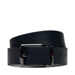 Pasek Męski Tommy Hilfiger. Czarne paski Tommy Hilfiger, bez wzorów. Za 209.99 zł.