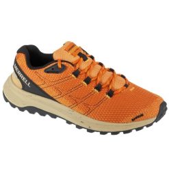 Buty do biegania męskie, Fly Strike. Brązowe buty do biegania Merrell, bez wzorów, z gumy, bez zapięcia, do biegania. Za 339.99 zł.