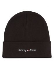 Tommy Jeans Czapka AM0AM11340 Czarny. Czarne czapki zimowe Tommy Jeans, bez wzorów, z jeansu. Za 159.99 zł.