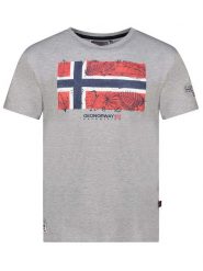 Geographical Norway Koszulka "Jpalm" w kolorze szarym rozmiar: XL. Szare bezrękawniki Geographical Norway, xl, bez wzorów, z bawełny, bez kołnierzyka, bez ramiączek. Za 88.43 zł.