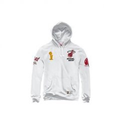 Bluza sportowa męska Mitchell & Ness Champ City Miami Heat. Białe bluzy z kapturem Mitchell & Ness, m, bez wzorów, z kapturem. Za 672.00 zł.