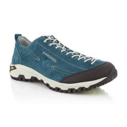 Buty trekkingowe Kimberfeel Chogori 2. Niebieskie buty turystyczne Kimberfeel, bez wzorów, z materiału, bez zapięcia, trekkingowe. Za 409.99 zł.