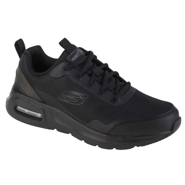 Buty sportowe Sneakersy męskie, Skechers Skech-Air Court. Czarne buty sportowe casual Skechers, bez wzorów, bez zapięcia. Za 309.99 zł.