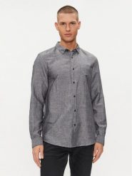 Calvin Klein Koszula K10K108664 Szary Regular Fit. Szare koszule CALVIN KLEIN, m, bez wzorów, z bawełny, bez kołnierzyka, bez ramiączek. Za 249.99 zł.