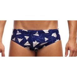 Kąpielówki męskie Funky Trunks Paper Plain - slipy. Niebieskie kąpielówki Funky Trunks, m, bez wzorów. Za 139.00 zł.