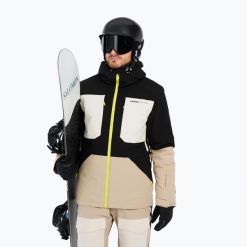 Kurtka snowboardowa męska Protest Prtenstone. Czarne kurtki Protest, m, bez wzorów, z materiału, bez kaptura. Za 799.99 zł.