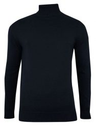 Golf Ciemny Granatowy Elegancki, Klasyczny, Męski -Brave Soul- 100% BAWEŁNA. Niebieskie golfy Brave Soul, m, bez wzorów, z bawełny, bez ramiączek. Za 119.00 zł.