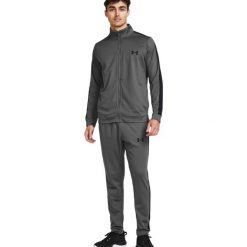 Dres męski Under Armour Rival Knit Track Suit. Szare komplety dresowe Under Armour, m, bez wzorów, z dresówki, bez ramiączek. Za 299.00 zł.