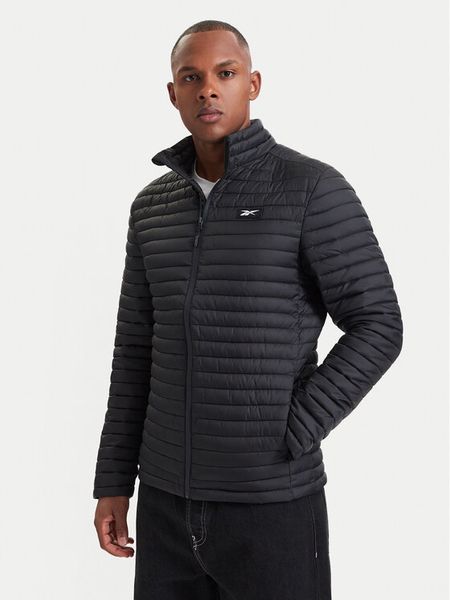 Reebok Kurtka przejściowa RCC00085 Czarny Regular Fit. Czarne kurtki Reebok, m, bez wzorów, z syntetyku, bez kaptura. Za 299.99 zł.