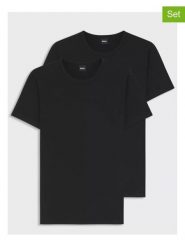 Hugo Boss Underwear Koszulki (2 szt.) w kolorze czarnym rozmiar: XL. Czarne bezrękawniki Hugo Boss Underwear, xl, bez wzorów, bez kołnierzyka, bez ramiączek. Za 88.64 zł.