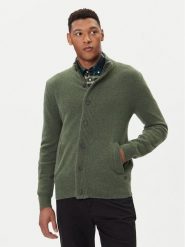Barbour Kardigan Essential MKN0731OL51 Zielony Regular Fit. Zielone swetry rozpinane Barbour, m, bez wzorów, z wełny, bez kołnierzyka, bez ramiączek. Za 579.99 zł.