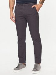 Boss Chinosy 50501597 Czarny Slim Fit. Czarne eleganckie spodnie Boss, m, z bawełny. Za 599.99 zł.