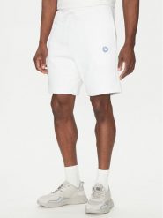 HUGO Szorty sportowe Nylsho 50534288 Biały Regular Fit. Białe krótkie spodenki sportowe Hugo, m, bez wzorów, z bawełny. Za 319.99 zł.