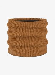 Komin na szyję Buff Rutger Neckwarmer - copper. Brązowe szaliki Buff, bez wzorów, z materiału. Za 119.99 zł.