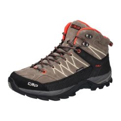 Rigel Mid Trekking Shoes Wp. Brązowe trekkingi CMP, bez wzorów, bez zapięcia. W wyprzedaży za 399.99 zł.