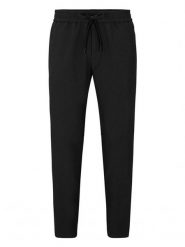 Hugo Boss Spodnie dresowe w kolorze czarnym rozmiar: 52. Czarne spodnie treningowe długie HUGO BOSS, bez wzorów, z bawełny. Za 347.99 zł.