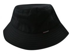 Kapelusz Rybacki Czarny, Letni Bucket Hat, Wakacyjny, Przeciwsłoneczny. Czarne kapelusze Pako Jeans, bez wzorów, z bawełny, wakacyjne. Za 35.00 zł.