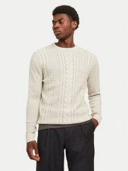 Jack&Jones Sweter Craig 12258480 Écru Regular Fit. Swetry rozpinane Jack&Jones, m, bez wzorów, z syntetyku, bez kołnierzyka, bez ramiączek. Za 79.99 zł.