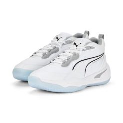 Obuwie Koszykarskie dla Dorosłych Koszykówka Puma Playmaker Pro Biały. Białe buty do koszykówki Puma, bez zapięcia, do koszykówki. Za 416.00 zł.