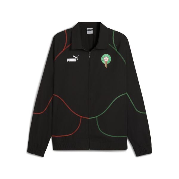 Męska kurtka dresowa Maroko ftblStatement PUMA. Czarne kurtki Puma, m, bez wzorów, z dresówki, bez kaptura. Za 459.00 zł.