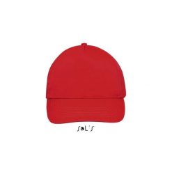 Czapka Sol's Sunny. Czerwone czapki z daszkiem SOL'S, bez wzorów. Za 21.50 zł.