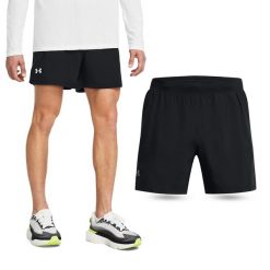 Spodenki fitness męskie UNDER ARMOUR Launch 5" Shorts Szorty. Szare szorty Under Armour, l, bez wzorów. Za 129.99 zł.