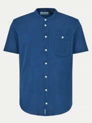 Blend Koszula 20716754 Niebieski Regular Fit. Niebieskie koszule Blend, m, bez wzorów, z bawełny, bez kołnierzyka, bez ramiączek. Za 99.99 zł.