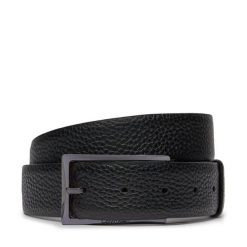 Pasek Męski Calvin Klein. Czarne paski CALVIN KLEIN, bez wzorów. Za 349.99 zł.