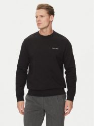 Calvin Klein Bluza Linear Box Logo K10K114259 Czarny Regular Fit. Czarne bluzy CALVIN KLEIN, l, bez wzorów, z bawełny, bez kaptura. Za 259.99 zł.