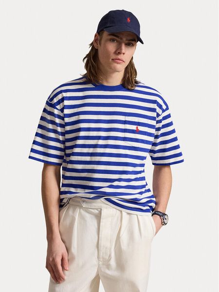 Polo Ralph Lauren T-Shirt 710B19238001 Kolorowy Regular Fit. Koszulki polo Polo Ralph Lauren, m, bez wzorów, z bawełny, bez kołnierzyka, bez ramiączek. Za 599.99 zł.