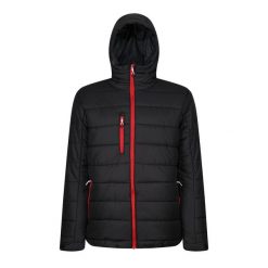 Kurtka Ocieplana Męska Produkt Termiczny. Czarne kurtki Regatta, m, bez wzorów, z materiału, z kapturem. Za 249.99 zł.