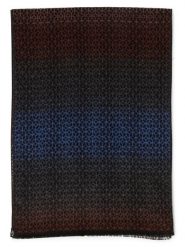 GRAAF Szalik męski Mężczyźni wiskoza niebieski|brązowy wzorzysty, ONE SIZE. Brązowe szaliki GRAAF, bez wzorów, z wiskozy. Za 179.95 zł.