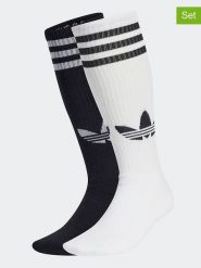 Adidas Skarpety (2 pary) w kolorze czarno-białym rozmiar: M. Białe skarpety Adidas, bez wzorów. Za 65.99 zł.