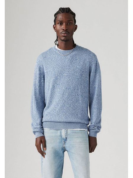 Levi´s Sweter w kolorze niebiesko-białym rozmiar: M. Białe swetry nierozpinane m, bez wzorów, z bawełny, bez kołnierzyka, bez ramiączek. Za 114.44 zł.