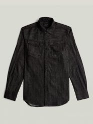 G-Star Koszula - Slim fit - w kolorze czarnym rozmiar: XXL. Czarne koszule G-Star, xxl, bez wzorów, z bawełny, bez kołnierzyka, bez ramiączek. Za 294.95 zł.